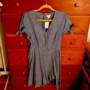 J crew cotton chambray dress. Never worn